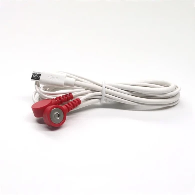 Customized Micro Male Plug To 3.5mm Magnetic Female Electrode Snap Cable | Durable ECG/EKG Medical Cable Supplier from Dongguan