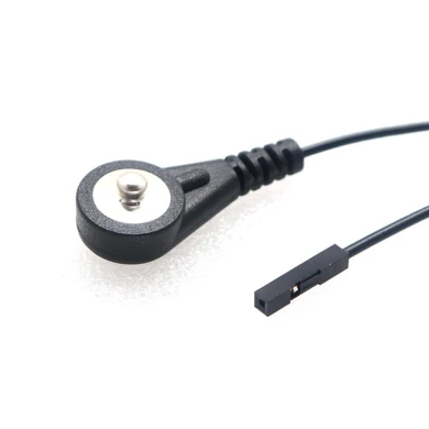 Customized Dupont 2.54mm Female Plug to 4.0mm Medical Electrode Male Snap Cable | Dongguan ISO13485-Certified Medical Cable Supplier