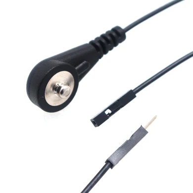Customized Dupont 2.54mm Female Plug to 4.0mm Medical Electrode Male Snap Cable | Dongguan ISO13485-Certified Medical Cable Supplier