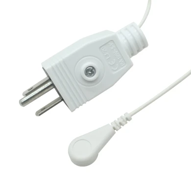 US Plug to Electrode ECG Snap Cable factory, Durable US Plug Adapter ...