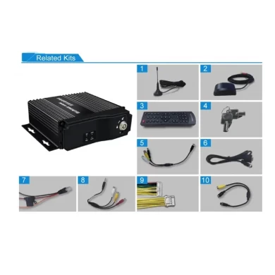 720p 4ch sd card mdvr support 3g wifi g-sensor car video recorder fuel sensor opptional