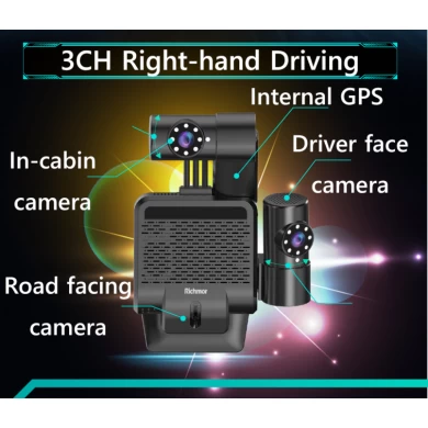 Richmor New GPS 4G Flexible Installation 1080p mdvr vehicle video recorder with ADAS DSM Dash cam