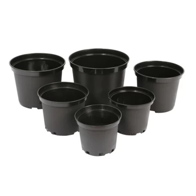 Extra Large Gallon PP Black Plastic Anti-UV Forest Trees Flowers Outdoor Plant Pots For Sale