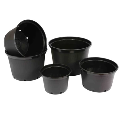Extra Large Gallon PP Black Plastic Anti-UV Forest Trees Flowers Outdoor Plant Pots For Sale