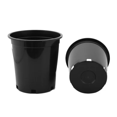 Extra Large Gallon PP Black Plastic Anti-UV Forest Trees Flowers Outdoor Plant Pots For Sale