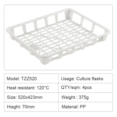 Withstand High Temperature and High Pressure White PP Plastic Tissue Culture Bracket