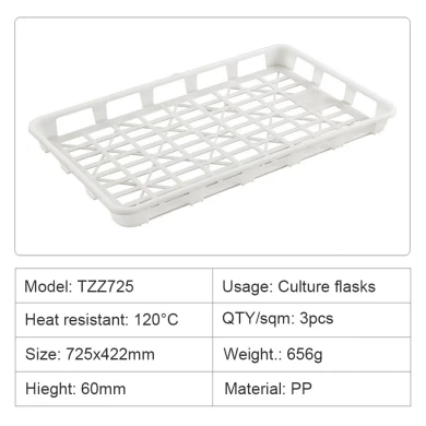 Withstand High Temperature and High Pressure White PP Plastic Tissue Culture Bracket