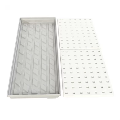 Custom Sizes White Grey Black Plastic Indoor Plants Grow Hydroponic NFT Tray For Sale