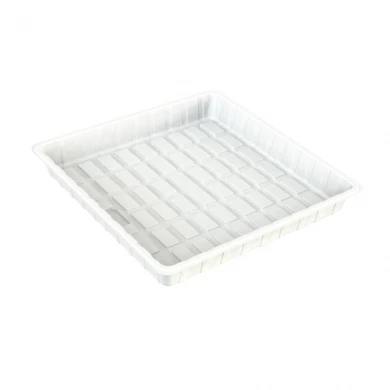 ABS HIPS Plastic Deep White 4x4 Hydroponic Grow Flood Tray For Plants