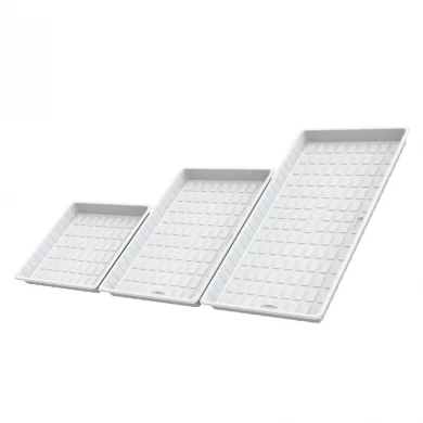 ABS HIPS Plastic Deep White 4x4 Hydroponic Grow Flood Tray For Plants