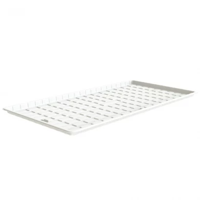 Billiges weißes flaches 4 x 8 Kunststoff-Grow-Zelt Microgreens Hydroponic Flood Tray zum Verkauf