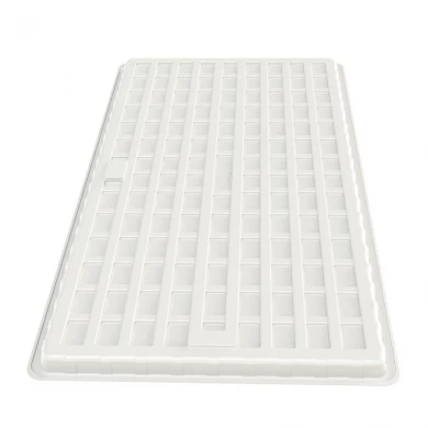 Billiges weißes flaches 4 x 8 Kunststoff-Grow-Zelt Microgreens Hydroponic Flood Tray zum Verkauf