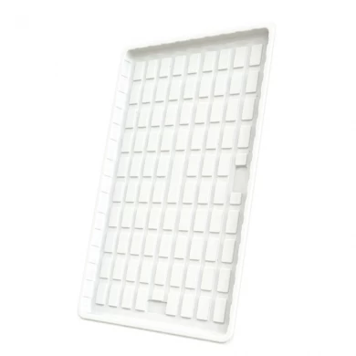 Cheap 4x6 White Plastic Hydroponic Rolling Greenhouse Mushroom Growing Trays With Drain