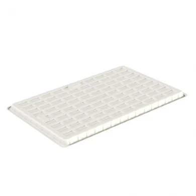 Cheap 4x6 White Plastic Hydroponic Rolling Greenhouse Mushroom Growing Trays With Drain