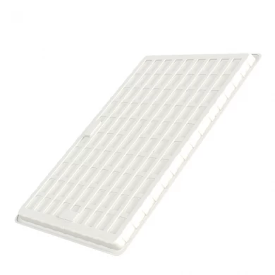 Cheap 4x6 White Plastic Hydroponic Rolling Greenhouse Mushroom Growing Trays With Drain