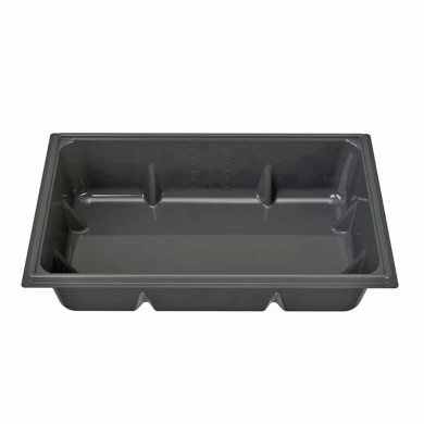 Dutable réservoir d'eau en plastique noir de culture profonde d'ABS de 70 gallons pour la culture hydroponique