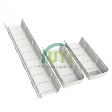 Vertical Hydroponic System for Strawberries and Vegetables | ABS Plastic Gutter for Greenhouse and Farm Use