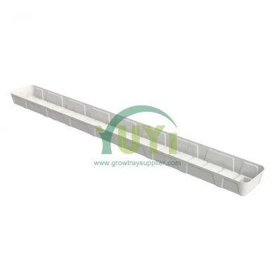 Vertical Hydroponic System for Strawberries and Vegetables | ABS Plastic Gutter for Greenhouse and Farm Use