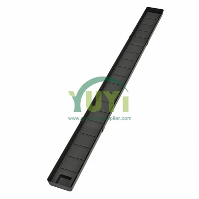 Custom Food Grade Black ABS Plastic NFT Growing System Hydroponic Channel for Greenhouse Lettuce Planting