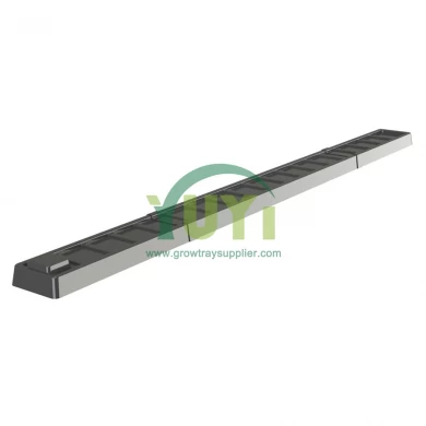 Custom Food Grade Black ABS Plastic NFT Growing System Hydroponic Channel for Greenhouse Lettuce Planting