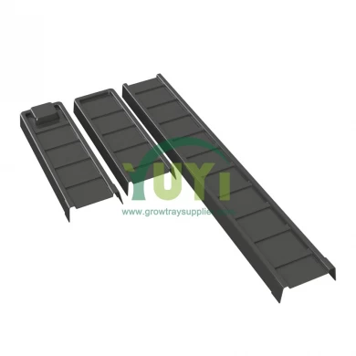 Custom Food Grade Black ABS Plastic NFT Growing System Hydroponic Channel for Greenhouse Lettuce Planting