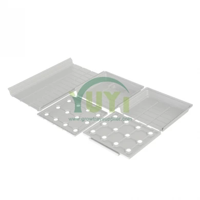 Abs plastiki kubwa ebb inakua rack kitanda mafuriko tray kwa wima shamba soilless hydroponic mmea miche miche kilimo wima