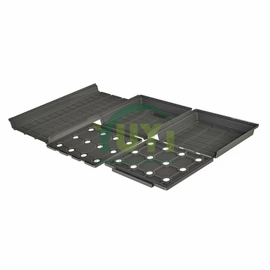 Custom Large Infinite 2x4 2x6 2x8 ABS Plastic Hydroponic Ebb and Flow Drain Table Tray with Lid for Grow Bed