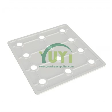 Hochleistungs 2x4 Hochwasserschale mit Deckel mit großem Rechteck ABS-Material Wachsenschale für vertikale Innenhydroponikpflanzsysteme