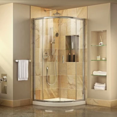 Tempered glass factory supply curved glass for shower room door wholesale price