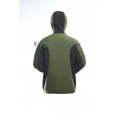 Mukautettu uusi muotoilu 100 % polyesteri miesten takki Works Soft Shell -takki ulkokäyttöön tuulenpitävä Softshell-takki