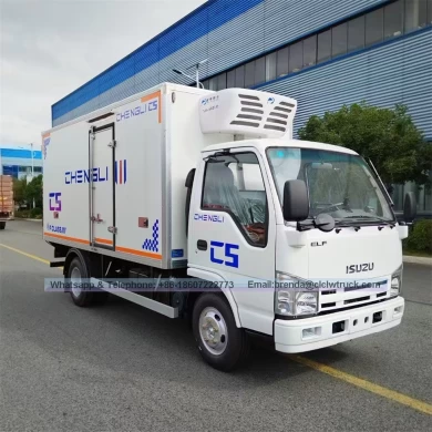Proveedor japonés de camiones frigoríficos en China, camión frigorífico de 3 toneladas, camión frigorífico ISUZU