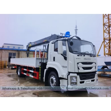 Isuzu Single Bridge 8 Ton Truck Crane para venda