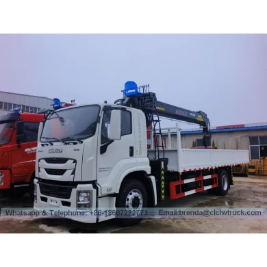 Isuzu Single Bridge 8 Ton Truck Crane para venda