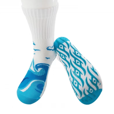 aqua park socks anti slip grip socks water trampoline socks sports grip socks water park