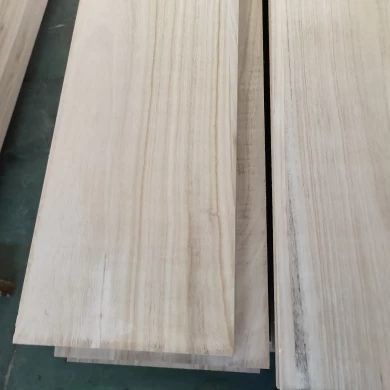 Table en bois de Paulownia, tabouret, surface en bois massif, apprêt UV
