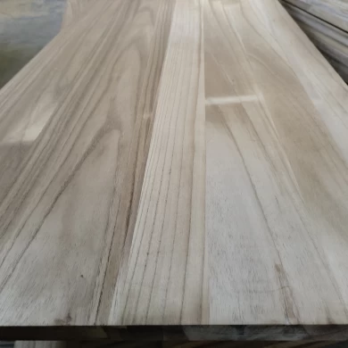 Table en bois de Paulownia, tabouret, surface en bois massif, apprêt UV