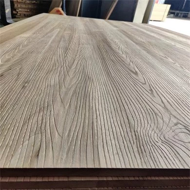 Embossed carbonized poplar solid wood board