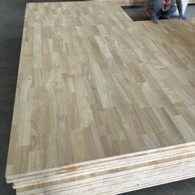 Zuidoost -Azië geïmporteerde rubberwood vaste houten panelen natuurlijke korrel hoge dichtheid fabriek directe verkoop kan worden aangepaste maat