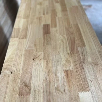 Zuidoost -Azië geïmporteerde rubberwood vaste houten panelen natuurlijke korrel hoge dichtheid fabriek directe verkoop kan worden aangepaste maat