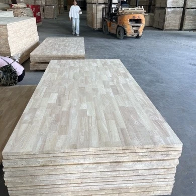 Zuidoost -Azië geïmporteerde rubberwood vaste houten panelen natuurlijke korrel hoge dichtheid fabriek directe verkoop kan worden aangepaste maat