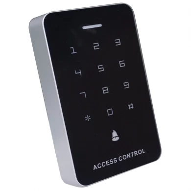 1000 clave de usuario/contraseña de pantalla táctil 125khz/13,56 Mhz Lector de control de acceso de puerta única Rfid