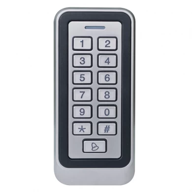 Teclado de controle de acesso para porta automática, caixa de metal à prova d'água, rfid 125khz/13.56mhz, teclado de controle de acesso autônomo com 1000 usuários