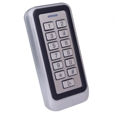Teclado de controle de acesso para porta automática, caixa de metal à prova d'água, rfid 125khz/13.56mhz, teclado de controle de acesso autônomo com 1000 usuários