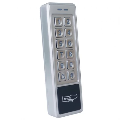 Leitor de metal porta à prova d'água saída weigand nfc teclado controlador de acesso autônomo de porta única