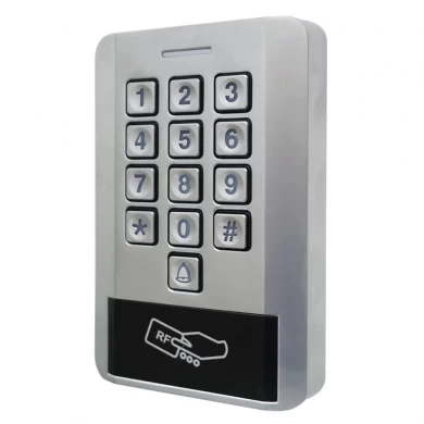 กันน้ำโลหะแป้นพิมพ์เครื่องกล 125 กิโลเฮิร์ตซ์ Em Rfid ปุ่มกดเครื่องอ่านการ์ด Standalone Access Control keypad