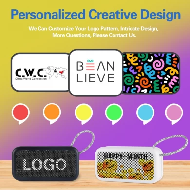 Firmen -Promotion Geschenkgeschenk benutzerdefinierte Logo Wireless Lautsprecher Tragbarer Außenwanderungsmini MINI Wireless Bluetooth Lautsprecher