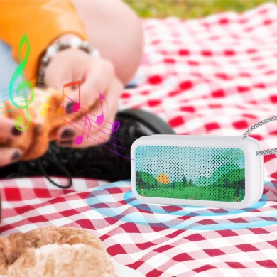 Firmen -Promotion Geschenkgeschenk benutzerdefinierte Logo Wireless Lautsprecher Tragbarer Außenwanderungsmini MINI Wireless Bluetooth Lautsprecher