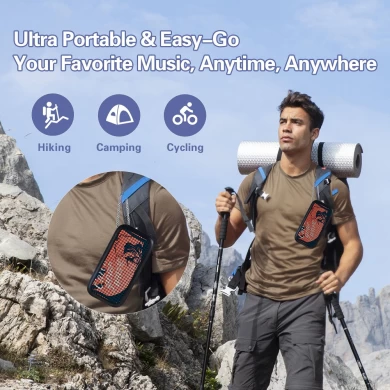 Firmen -Promotion Geschenkgeschenk benutzerdefinierte Logo Wireless Lautsprecher Tragbarer Außenwanderungsmini MINI Wireless Bluetooth Lautsprecher