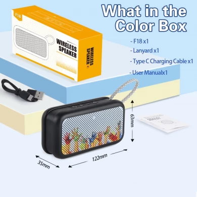 Firmen -Promotion Geschenkgeschenk benutzerdefinierte Logo Wireless Lautsprecher Tragbarer Außenwanderungsmini MINI Wireless Bluetooth Lautsprecher