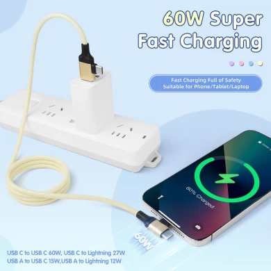 2 in 1 Phone Lanyard Pd 60W Charging Cable Type-c to C Neck Strap Crossbody 60W Lanyard Charging Cable - COPY - q0rc5i